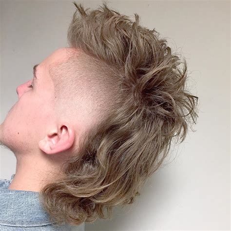 mohawk mullet|mohawk mullet cutting.